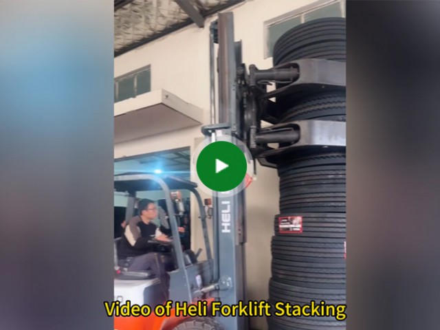 Heli Forklift Stacking